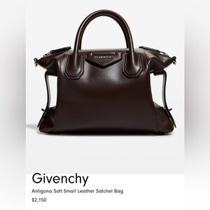 RETAIL $2150 Givenchy "Antigona" - Chocolate